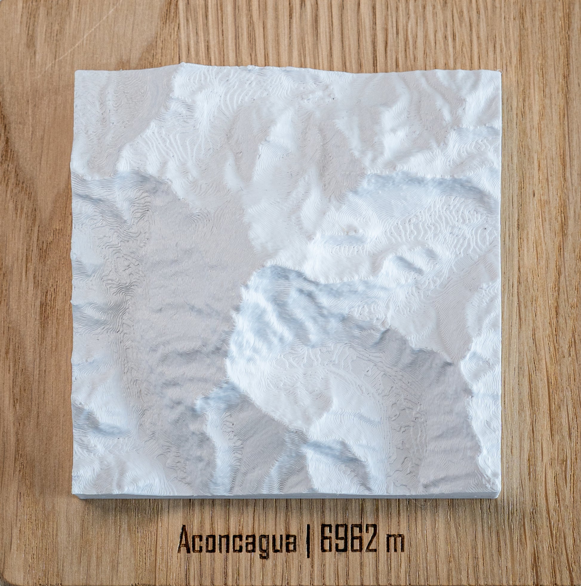 Aconcagua model izohipsy - Makieta 3D